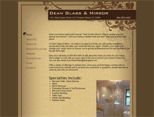 Tablet Screenshot of deanglassandmirror.com